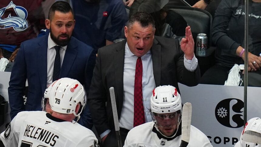 NHL coach narrowly avoids disaster as glass shatters behind bench