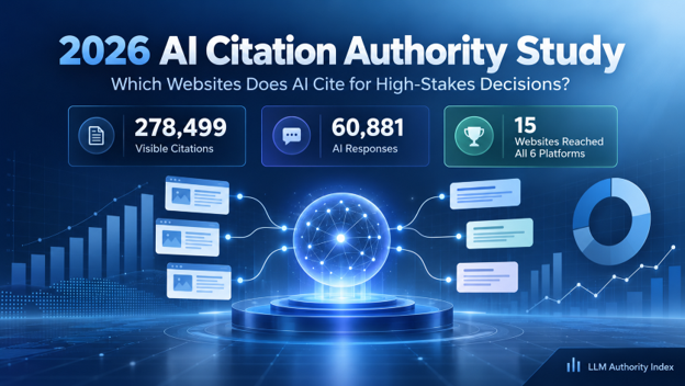 LLM Authority Index Finds Only 15 Websites Reach the Top 100 Across Six AI Platforms